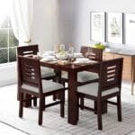 Solid Sheesham Wood Four Seater Dining Set