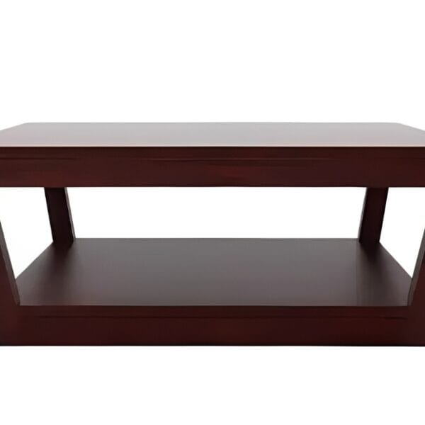 Solid Wood Coffee Table | Mahogany Finish | Pre-Assembled | Ideal for Living Room