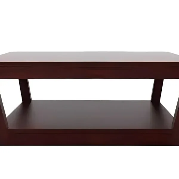 Solid Wood Coffee Table | Mahogany Finish | Pre-Assembled | Ideal for Living Room