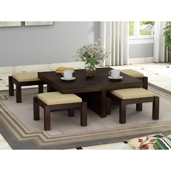 Solid Wood Coffee Table For Living Room Solid Wood Coffee Table (Finish Color - Warm Chestnut)