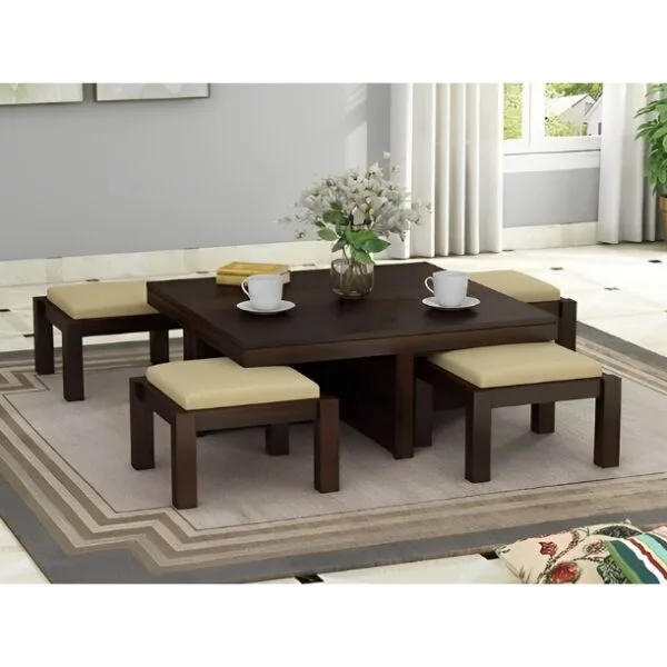 Solid Wood Coffee Table For Living Room Solid Wood Coffee Table (Finish Color - Warm Chestnut)