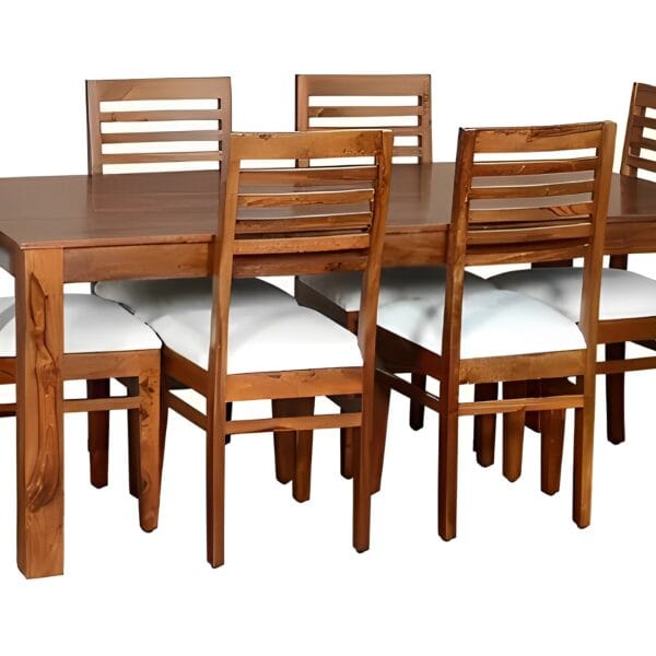 Solid Sheesham Wood Six Seater Dining Set For Dining Room / Restaurant.