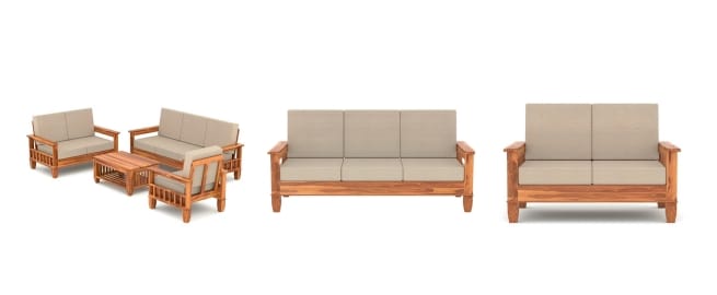 Sheesham Wood Sofa Set