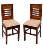 Solid Wood Dining Chair Set – 2 Pcs