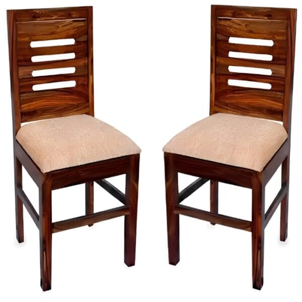 Solid Wood Dining Chair Set – 2 Pcs