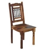 Sheesham Chair with Iron Back