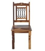 Sheesham Chair with Iron Back