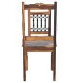 Sheesham Chair with Iron Back
