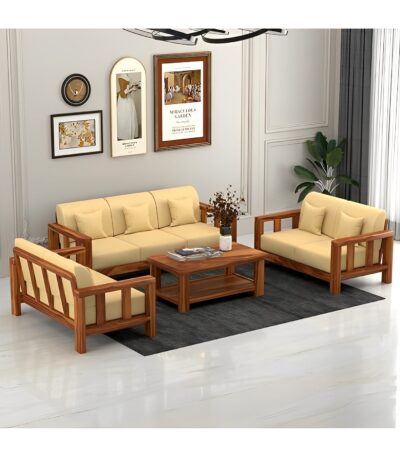 Wooden Seven Seater Sofa