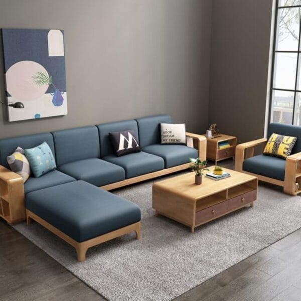 L Shape Sofa | Modern Sofa Set Design | Sheesham Wood