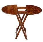 Sheesham Wood Folding Round Table