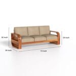 5 seater wooden sofa set