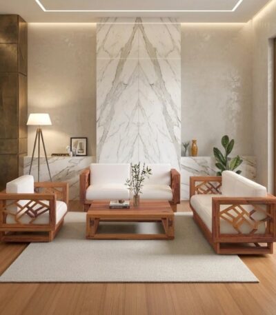 Sheesham Wood Sofa Set - Laxmi Furniture