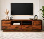 Sheesham Wood TV Unit Natural Polish Living Room