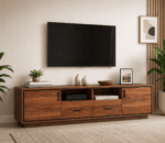 Sheesham Wood TV Unit - Honey Finish