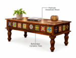 Sheesham wood coffee table dimensions
