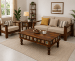 sheesham wood coffee table with storage